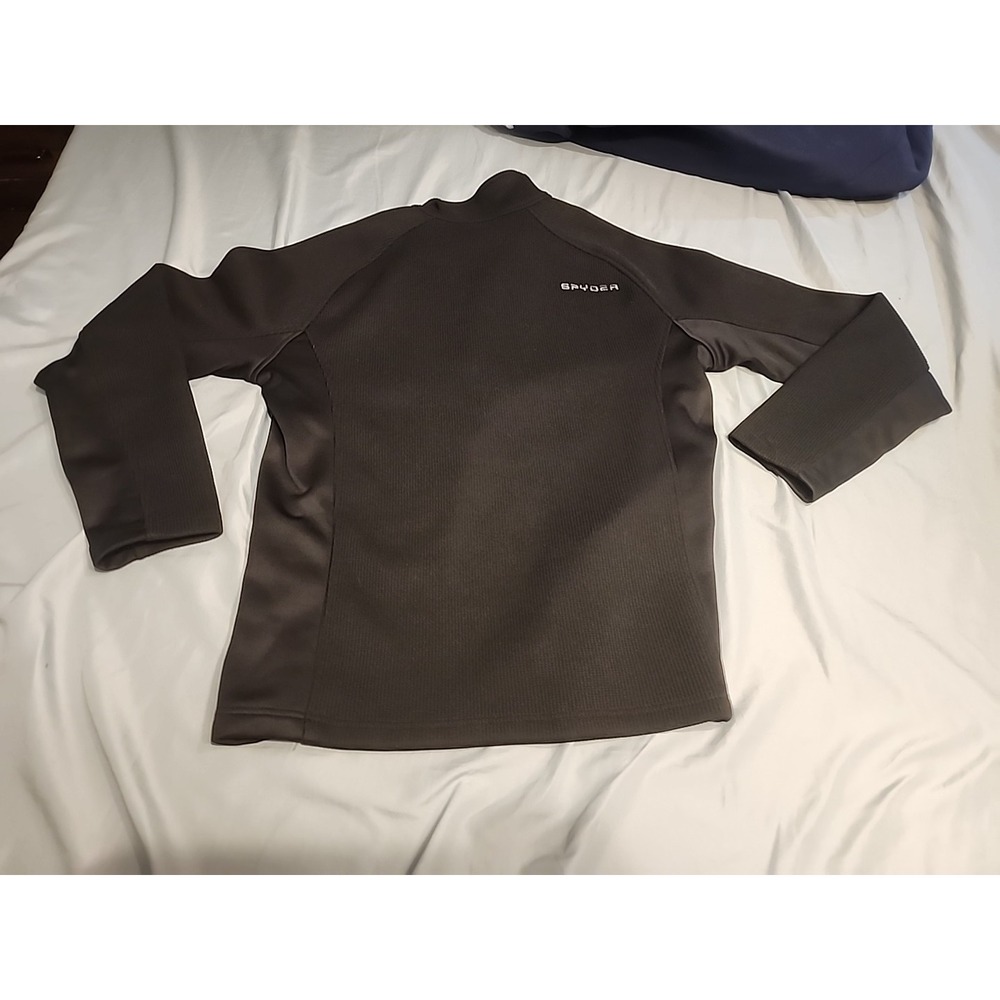 SPYDER Half Zip Midweight Core Sweater In Black - Size L - Style #199306 - Picture 6 of 6